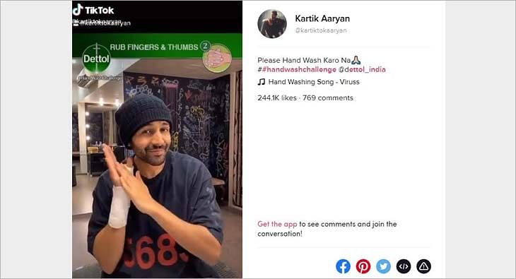 Dettol Handwash Challenge with Kartik Aaryan?blur=25