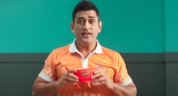 MS Dhoni for Yippee Noodles?blur=25