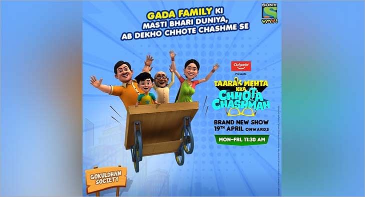 Sony YAY! introduces kids to animated world of Taarak Mehta Kka Chhota  Chashmah - Exchange4media