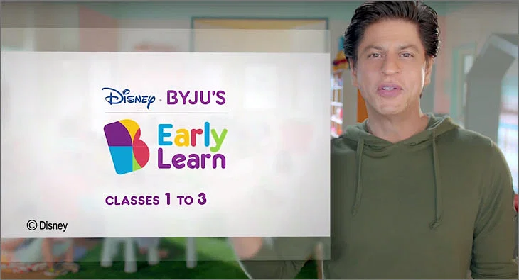 Shah Rukh's ad for Disney. BYJU'S Early Learn app talks about ...